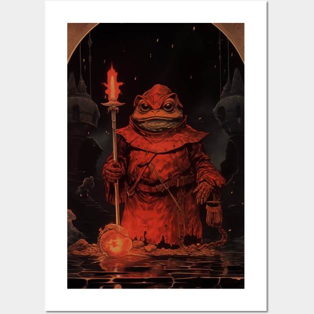 RITUAL - DARK FANTASY ART STYLE FROG Wall Art by Vista Threads Co